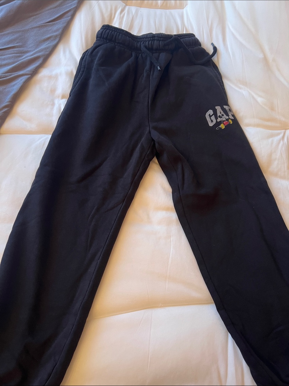 GAP Kids Black Sweatpants with Small Logo